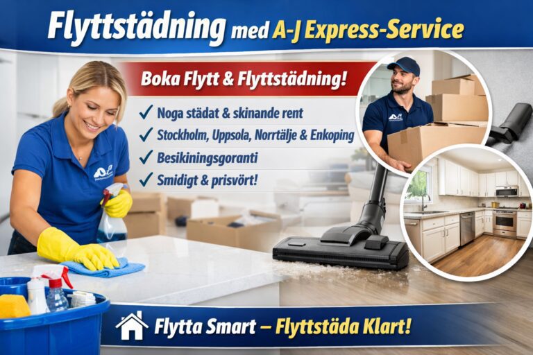 Flyttstädning med A-J Express-Service